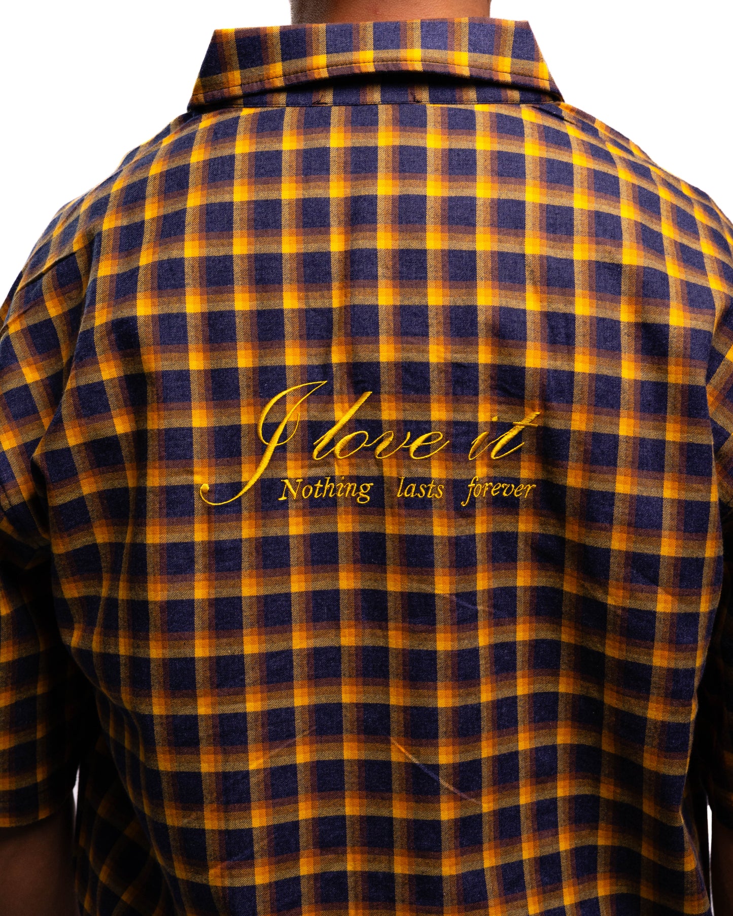 Camicia Oversize "I Love It" - Mustard
