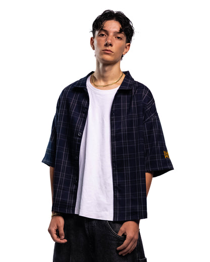 Camicia Oversize "I Love It" - Blueberry