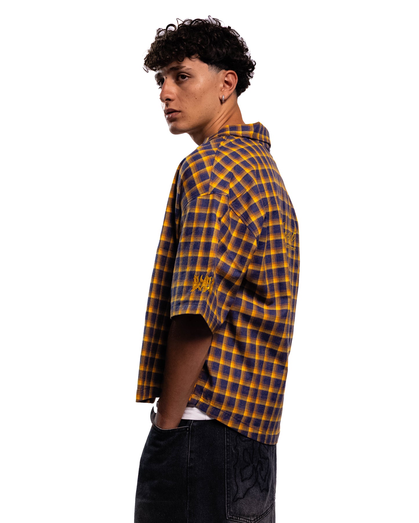 Camicia Oversize "I Love It" - Mustard