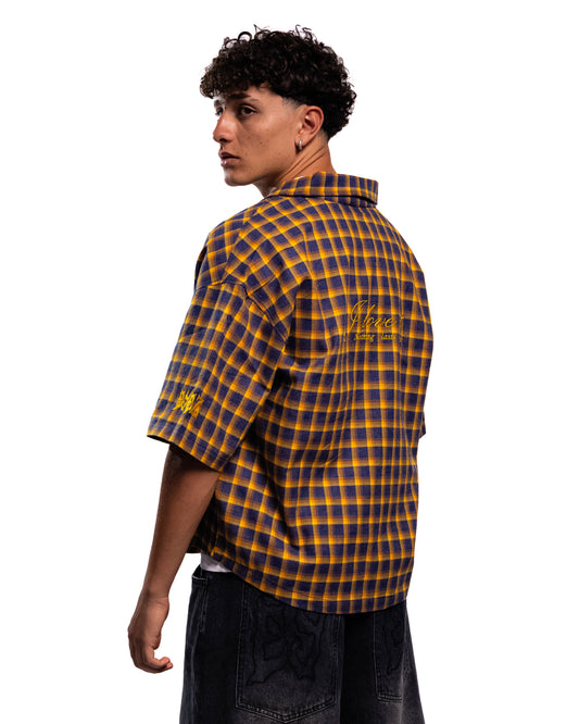 Camicia Oversize "I Love It" - Mustard