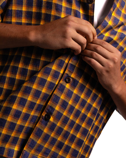 Camicia Oversize "I Love It" - Mustard
