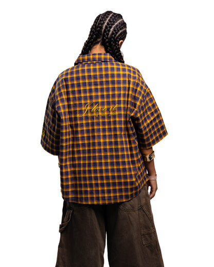 Camicia Oversize "I Love It" - Mustard
